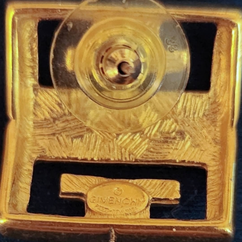 Vintage 80s Givenchy 4 G Earrings - Picture 5 of 7